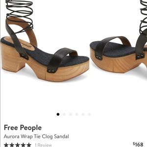 Free People Aurora Tie Clog Sandal